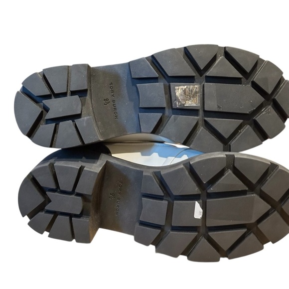 Tory Burch Black & White Chelsea Lug-sole Heeled Ankle Boot Sz: 9.5 - Picture 7 of 11